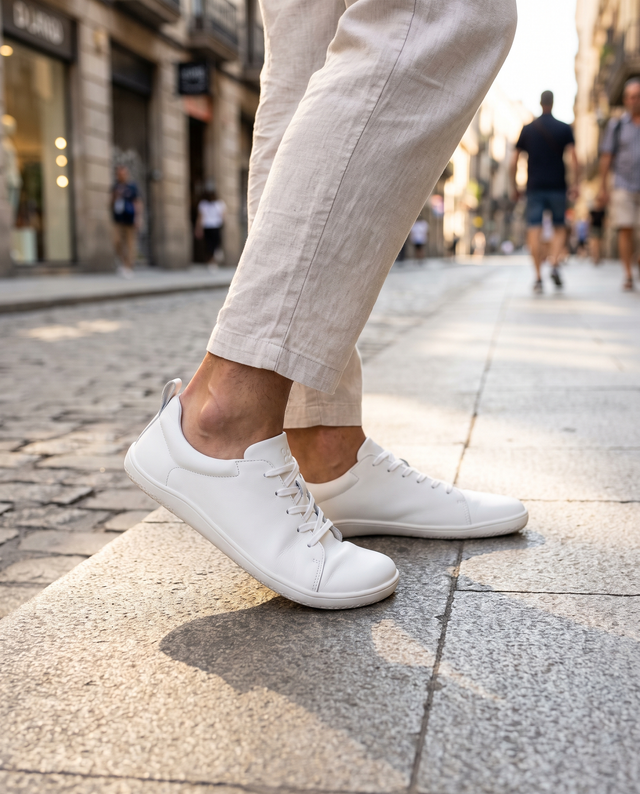 Walking in Solework barefoot shoes